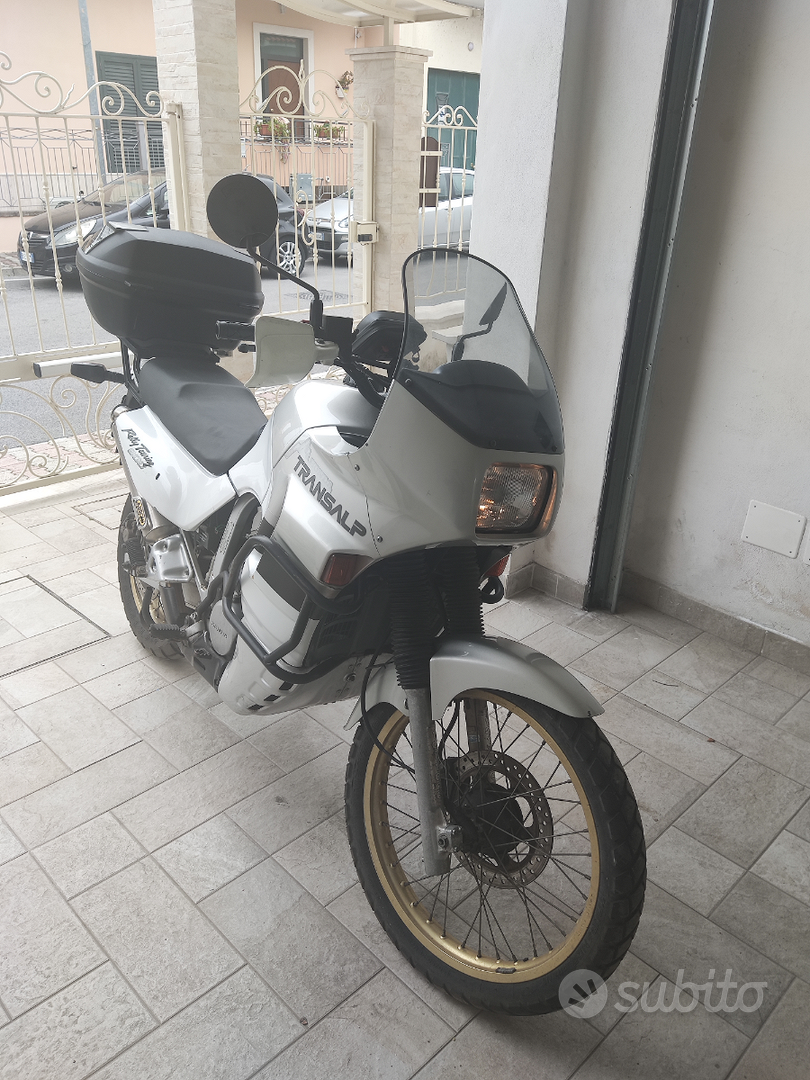 Tappi Manubrio Per Honda TRANSALP - In Alluminio, Argento/Nero, Con Contrappeso