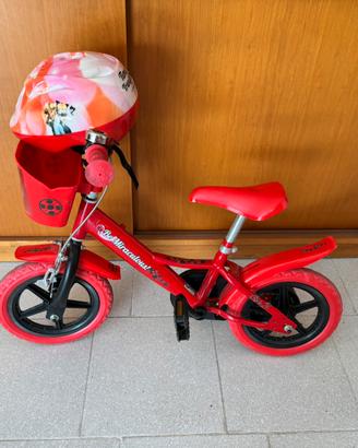 Bici per bambini 3/5 anni taglia 14 con casco