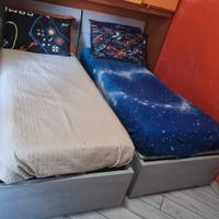 Letto singolo contenitore