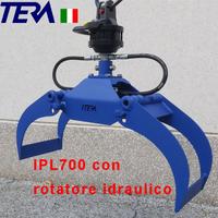 Pinza Legna 70cm IPL700 + rotatore idraulico 12qli