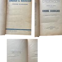 Collezione vintage libro Canzoni Scandalose