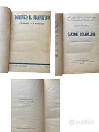 Collezione vintage libro Canzoni Scandalose