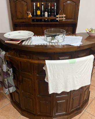 Mobile bar in legno