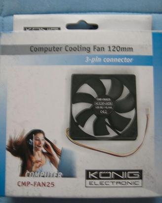 Ventola Computer Cooling Fan 120 mm 3 pin