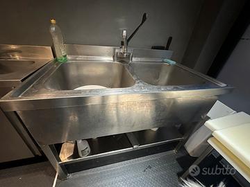 Frigo piano di lavoro inox cucina