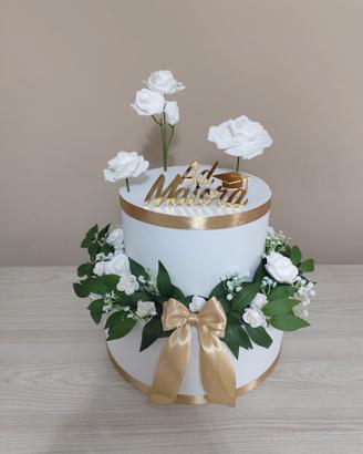 Torta scenografica elegante laurea