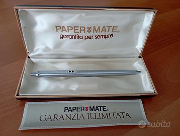 Penna sfera vintage Paper Mate (acciaio satin Usa)