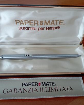 Penna sfera vintage Paper Mate (acciaio satin Usa)