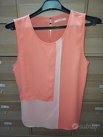 Maglia Canottiera Arancione Estiva Taglia  M-(38-4