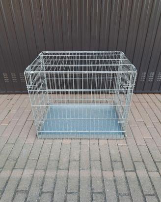 Kennel Gabbia Trasportino in Metallo per Cani