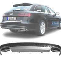 DIFFUSORE AUDI A6 12-15 LOOK RESTYLING + TERMINALI