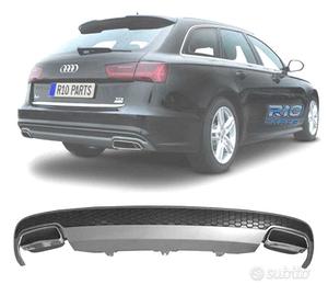 DIFFUSORE AUDI A6 12-15 LOOK RESTYLING + TERMINALI