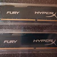 RAM DDR3 16GB (8X2) KINGSTON FURY 1866MHz