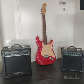 Fender Squire Stratocaster con amplificatori