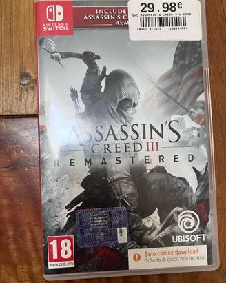 GIOCO NINTENDO ASSASSINS'S CREED 3