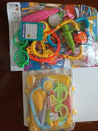 SET DI 2  GIOCHI  DEL DOTTORE DA BAMBINO, NUOVI. 