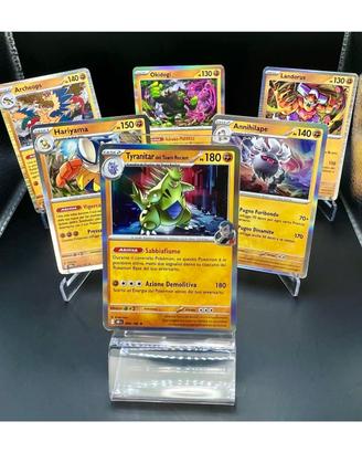 Lotto 6 Carte Pokémon Acqua - Lapras & Quaquava