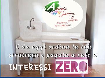 struttura in graniglia di marmo su misura