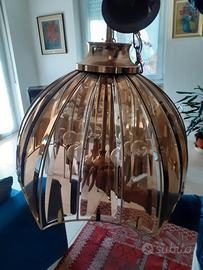 lampadario in cristallo fumé