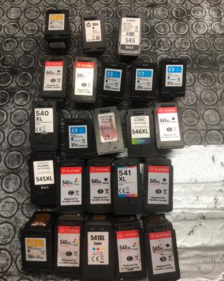 Cartucce per stampanti Vuote Hp Canon 23pezzi