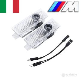2X PROIETTORI LUCI LED SOTTOPORTA LOGO BMW MSPORT