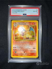 Charizard 4 set base holo PSA 6 ita ex-mt