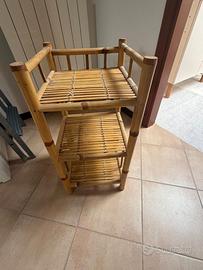 scaffale bambù