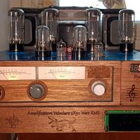 AMPLIFICATORE VALVOLARE con 6CA7/EL34 + ECC82/6SN7