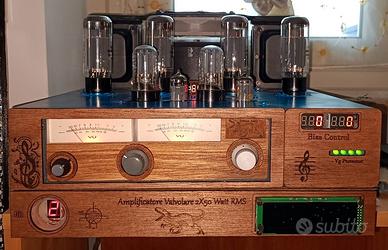AMPLIFICATORE VALVOLARE con 6CA7/EL34 + ECC82/6SN7