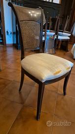 SEDIA  (6) FABER  LYON CON PAGLIA DI VIENNA.