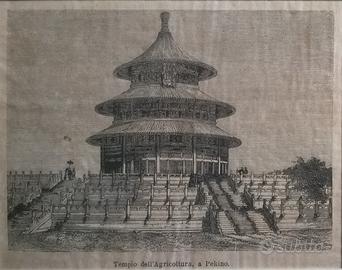 PEKINO - Stampe Antiche originali d'epoca cm.30x40