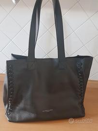 BORSA GIANNI CHIARINI shopper pelle nera
