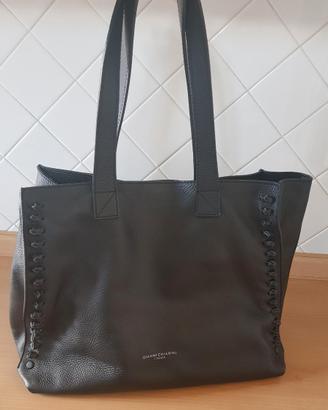 BORSA GIANNI CHIARINI shopper pelle nera
