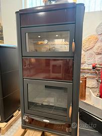 Termostufa a legna con forno Laminox Hidro