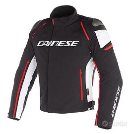 Giacca moto Dainese RACING 3 D-DRY Nero Bianco Ros