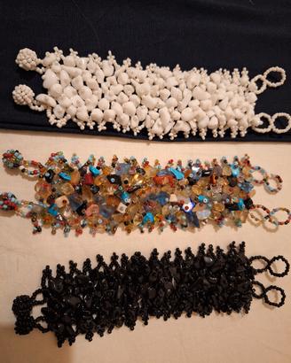 bracciali vari di perline