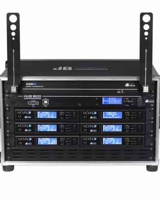 Rack microfoni moving D