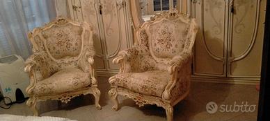 poltrona in stile veneziano barocco 