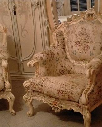 poltrona in stile veneziano barocco 