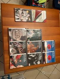 batteria libri scolastici per superiori