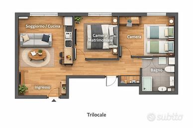 Trilocale zona Casalecchio di Reno