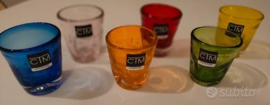 Servizio 6 bicchieri colorati CTM