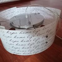 Lampadario vetro 3 luci