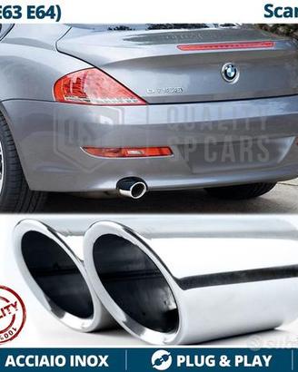 TERMINALI Scarico per BMW Serie 6 E63 E64 CROMATI