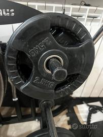 Dischi pesi gommati, palestra