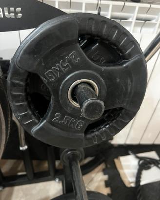 Dischi pesi gommati, palestra