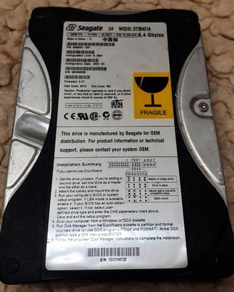 Disco rigido interno hard disk Seagate U4 ST38421A