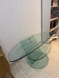 Mobile porta tv in vetro Viadurini Living