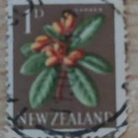 Nuova Zelanda 1960 1p Karaka Flower