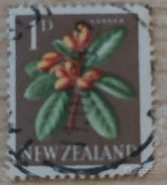 Nuova Zelanda 1960 1p Karaka Flower